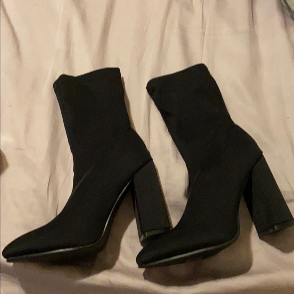 Black socks like booties